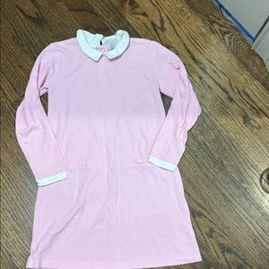 Bella Bliss Pink Dress with White Accents